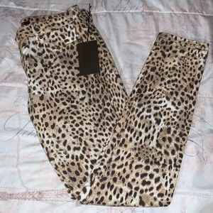 RobertoCavalli  jeans  Mob Wife Aesthetic leopard print jeans